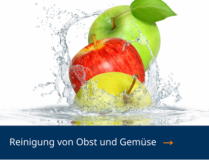 Reinigung von Obst und Gemüse